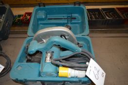 Makita 110v circular saw Model: 5704R c/w carry case Year: 2014 S/N: 670179G ** No VAT on hammer