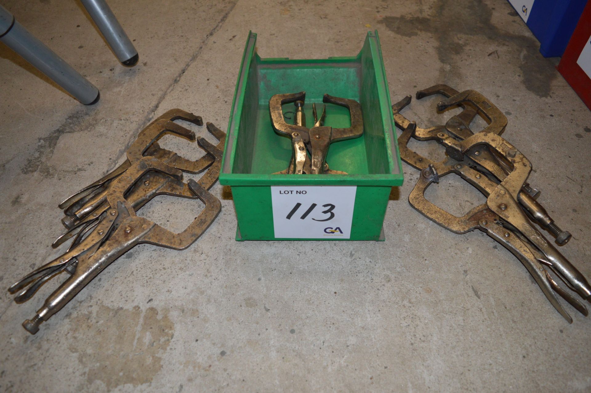 8 - Irwin Vise-Grip locking clamps ** No VAT on hammer price but VAT will be charged on the buyer'