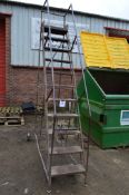 11 rise mobile safety steps Overall height approx. 3250 mm ** No VAT on hammer price but VAT will be