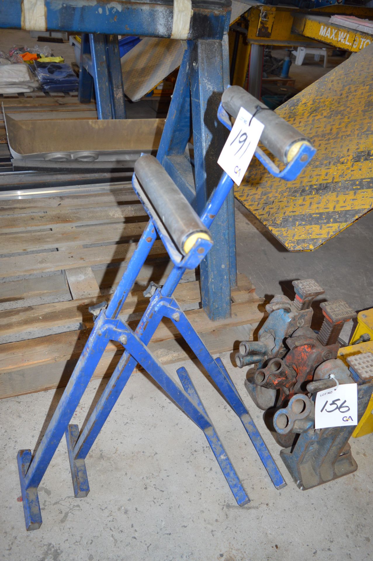 2 - Record adjustable roller feed stands ** No VAT on hammer price but VAT will be charged on the - Image 2 of 2