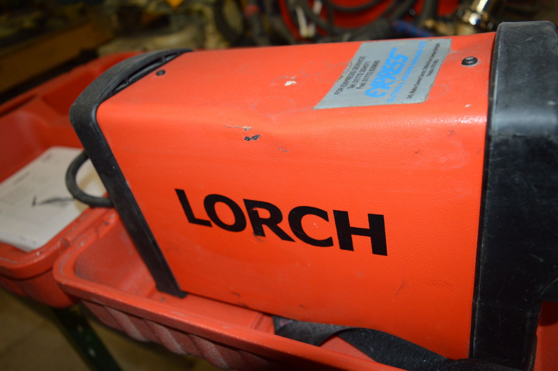 Lorch 240v 180 amp DC TIG welder c/w Lorch welding torch, earth lead, regulator and carry case - Image 2 of 6