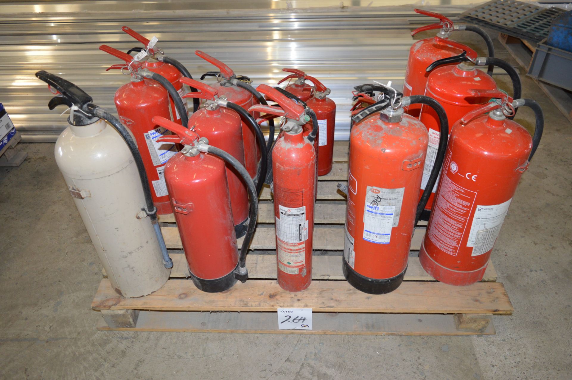 20 - various fire extinguishers ** No VAT on hammer price but VAT will be charged on the buyer's