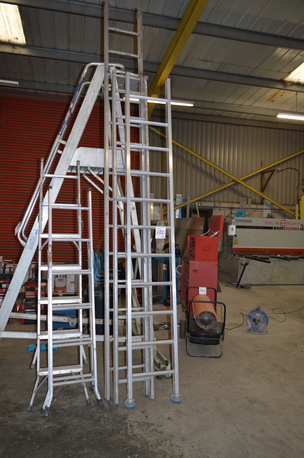 5 - various alloy ladders ** No VAT on hammer price but VAT will be charged on the buyer's