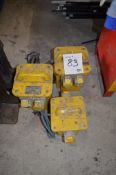 3 - 240v to 110v transformers ** No VAT on hammer price but VAT will be charged on the buyer's