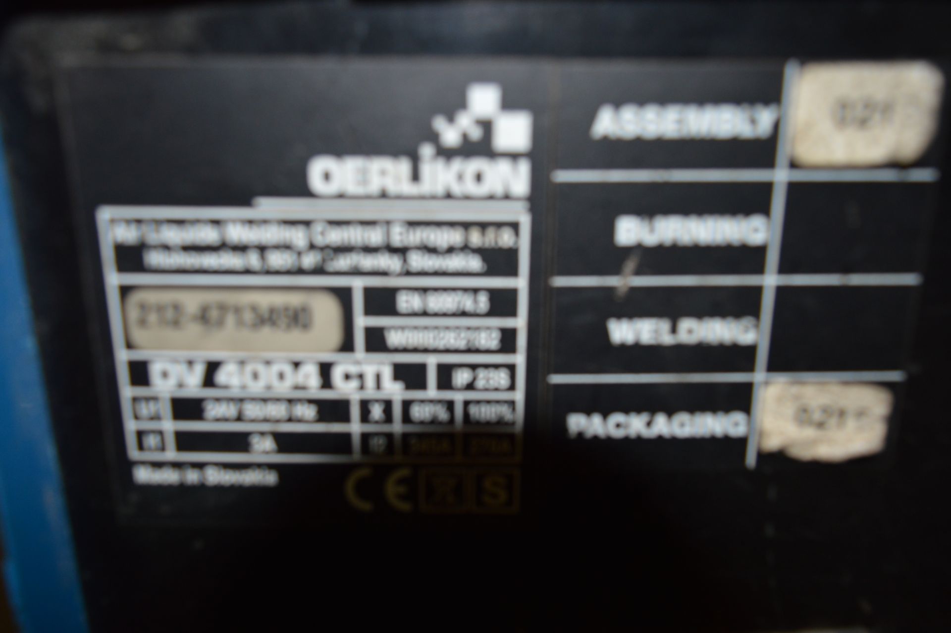 Oerlikon 300 amp MIG welder c/w welding torch, earth lead and regulator Model: Citoline 3000TS S/ - Image 5 of 7