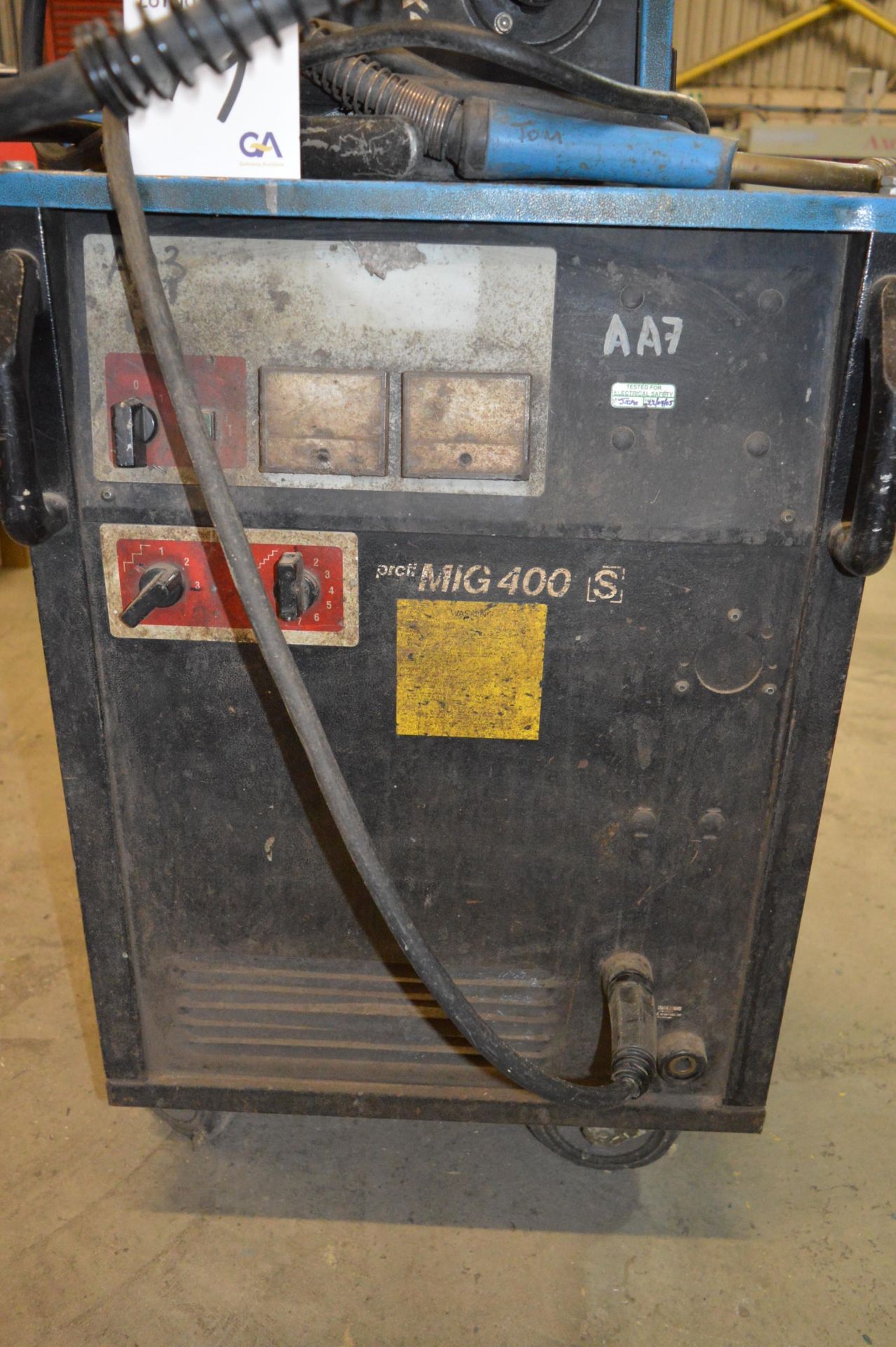 Messer Griesheim 400 amp mig welder c/w welding torch, earth lead and regulator Type: Profi Mig - Image 2 of 6