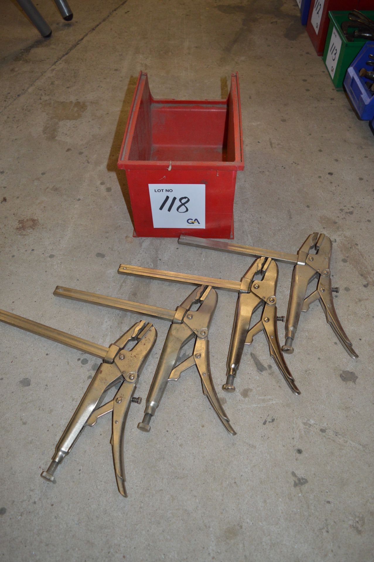 4 - Neilson locking clamps ** No VAT on hammer price but VAT will be charged on the buyer's
