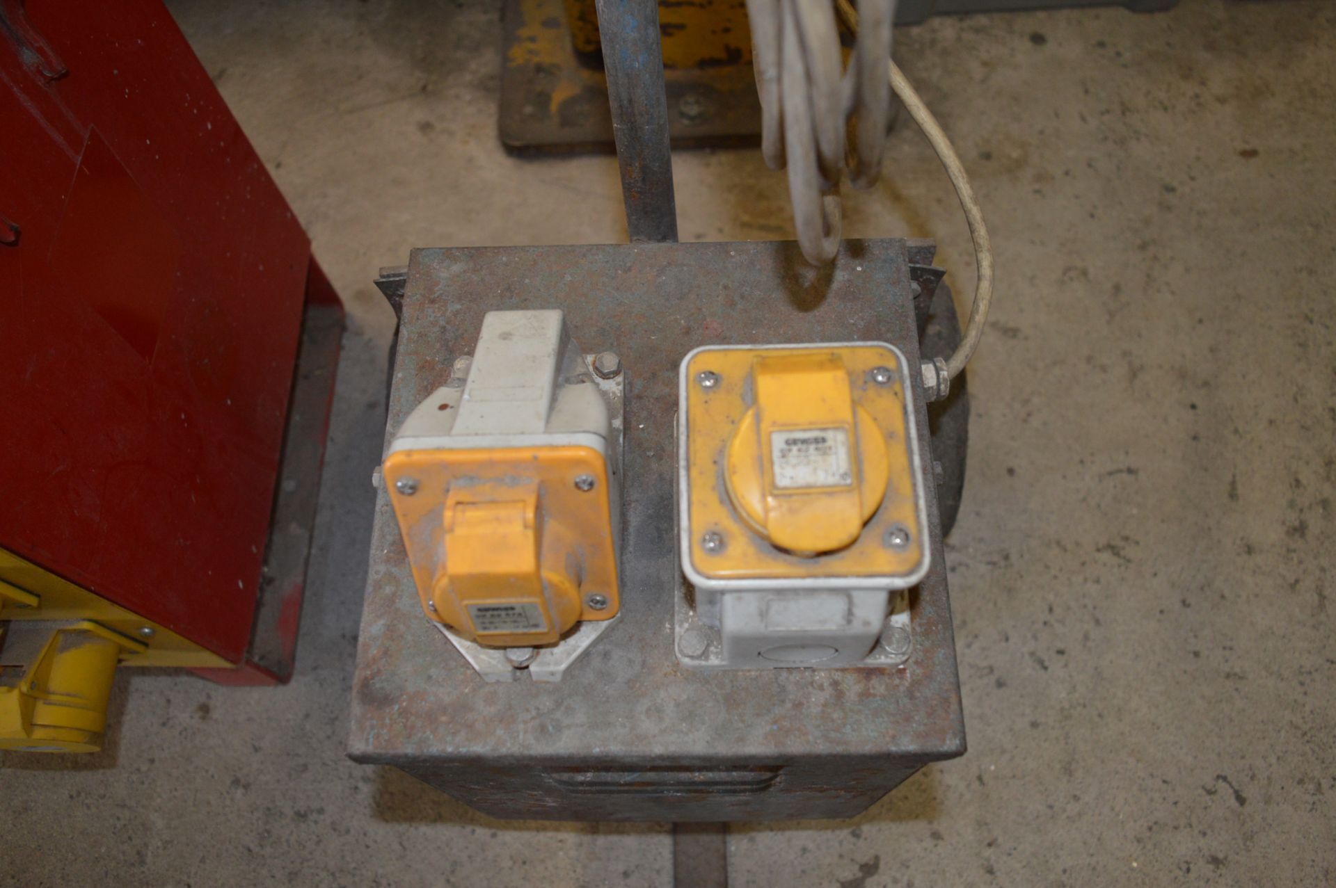 240v to 110v transformer c/w trolley ** No VAT on hammer price but VAT will be charged on the - Image 2 of 2