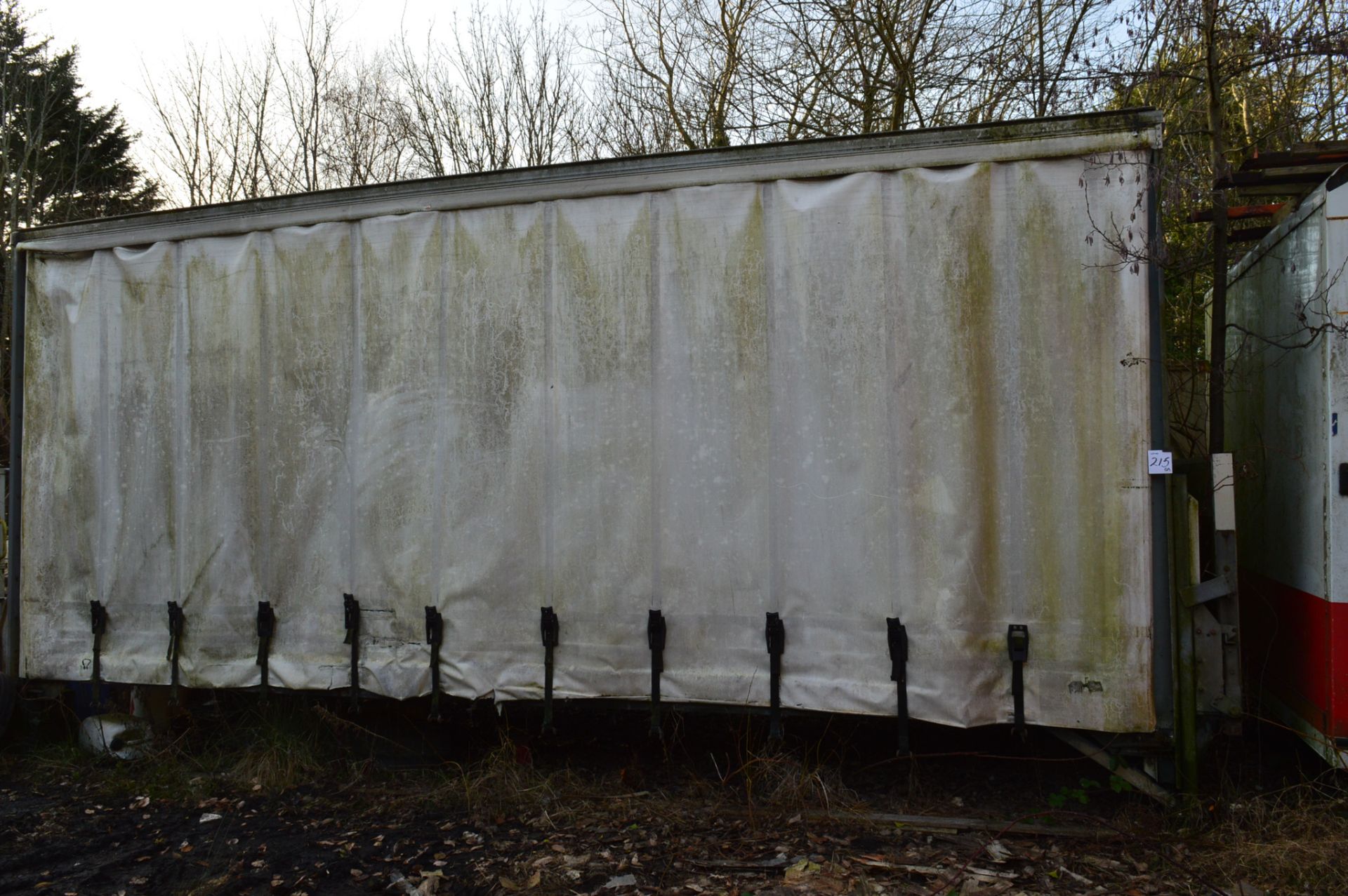 Curtain sided van body 22 ft x 8 ft ** No VAT on hammer price but VAT will be charged on the buyer's