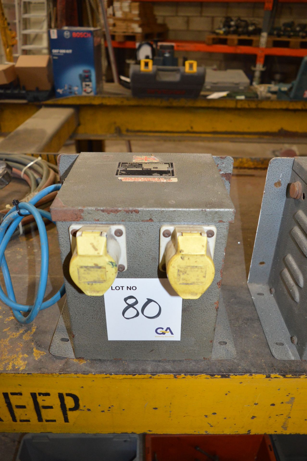 240v to 110v transformer ** No VAT on hammer price but VAT will be charged on the buyer's