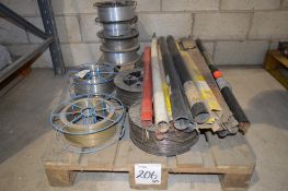 Quantity of welding wire and welding rods ** No VAT on hammer price but VAT will be charged on the