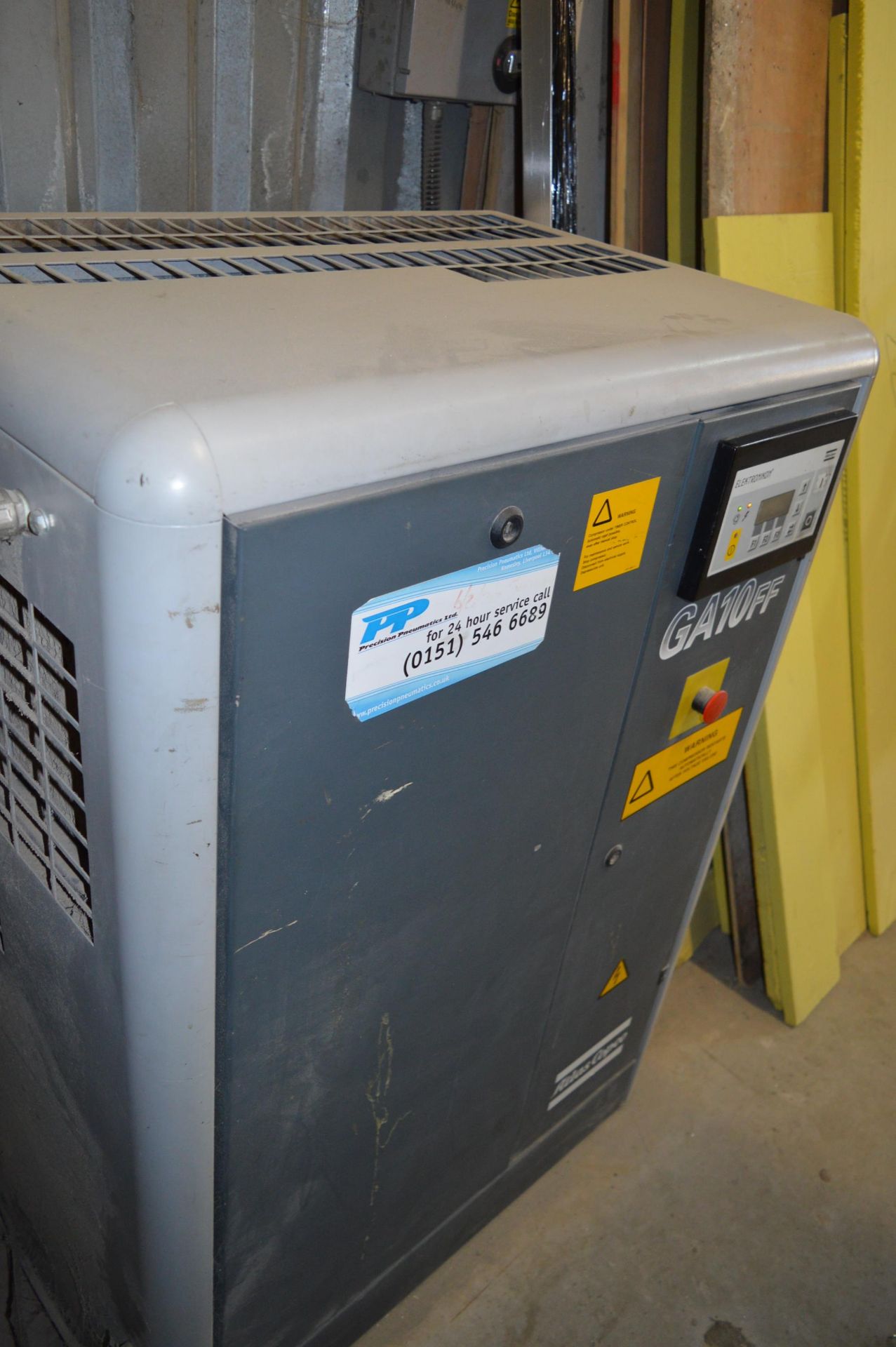 Atlas Copco 400v compressor c/w Cool technology air receiver, filter and quantity of Atlas Copco air - Image 2 of 7