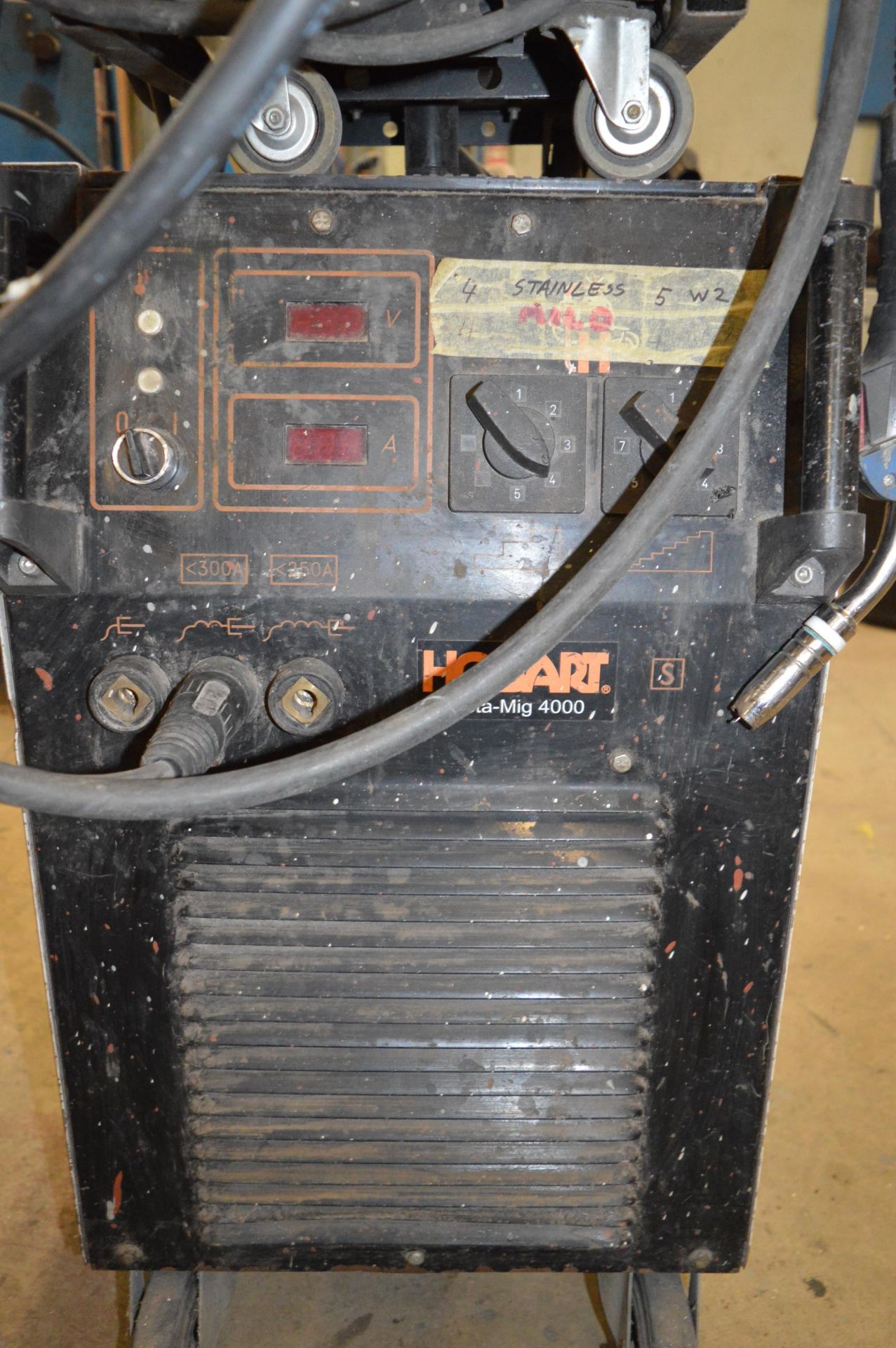 Hobart 400 amp MIG welder c/w welding torch, earth lead and regulator Model: Betamig 4000 S/N: - Image 2 of 6