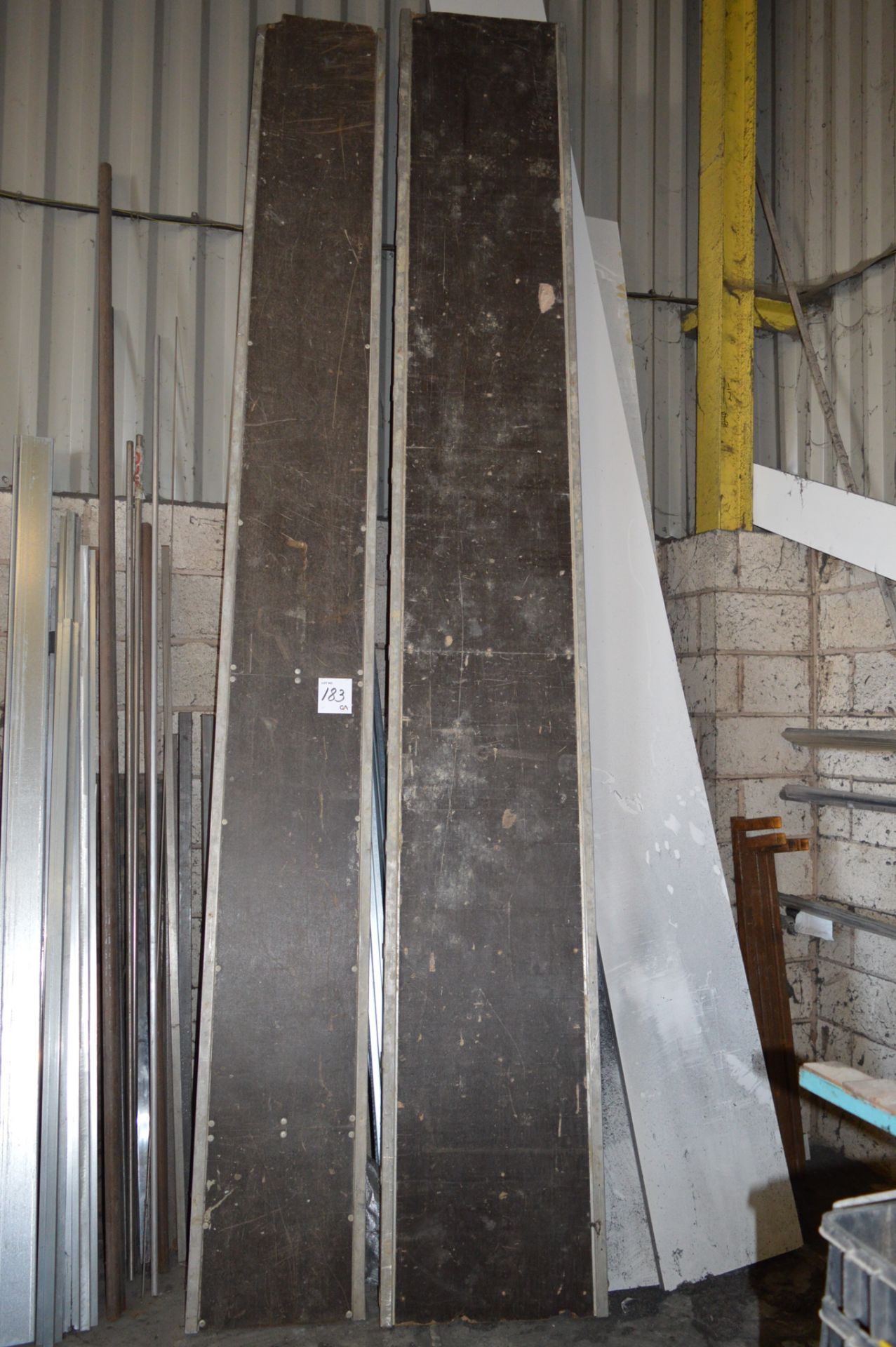 2 - alloy framed scaffold boards 1 - 4120 x 600 mm and 1 - 4120 x 455 mm ** No VAT on hammer price