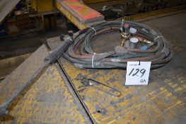 Oxy/acetylene gas cutting set ** No VAT on hammer price but VAT will be charged on the buyer's