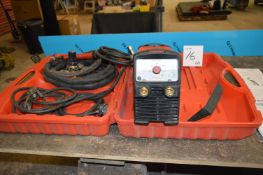 Lorch 240v 180 amp DC TIG welder c/w Lorch welding torch, earth lead, regulator and carry case