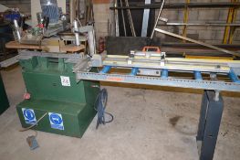 Wegoma 440v single spindle copy router Type: F104 c/w feed conveyor Year: 1994 S/N: 27827E ** No VAT