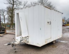 12 ft x 8 ft steel anti vandal mobile welfare unit Comprising of: canteen area, toilet & generator
