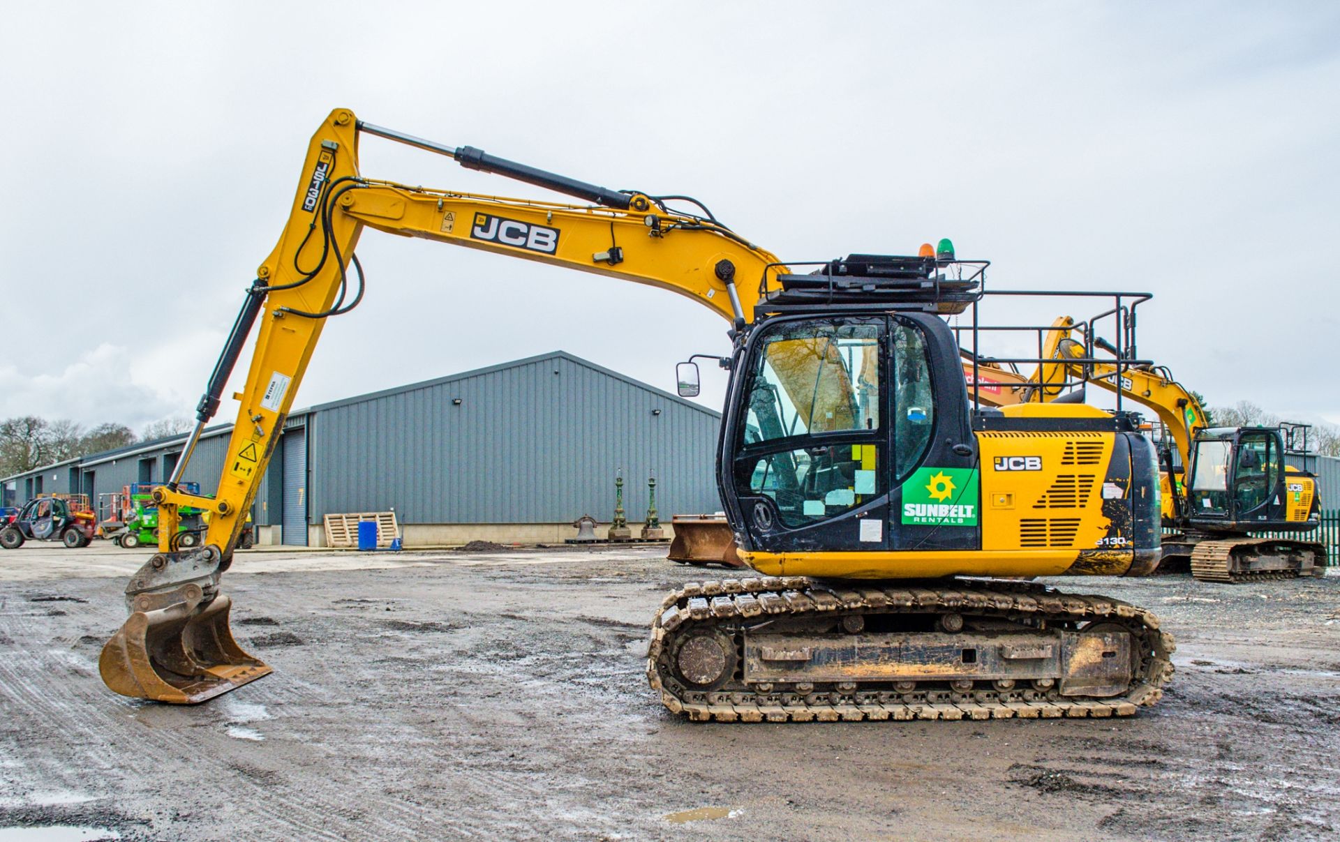 JCB JS130 LC 13 tonne rubber padded steel tracked excavator Year: 2015 S/N: 2441397 Recorded - Image 8 of 24