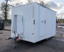 Boss Cabins 12 ft x 8 ft steel anti vandal mobile welfare unit Comprising of: canteen area, toilet &