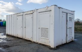 24 ft x 9 ft steel anti vandal welfare unit Comprising of: canteen area, toilet & generator room c/w