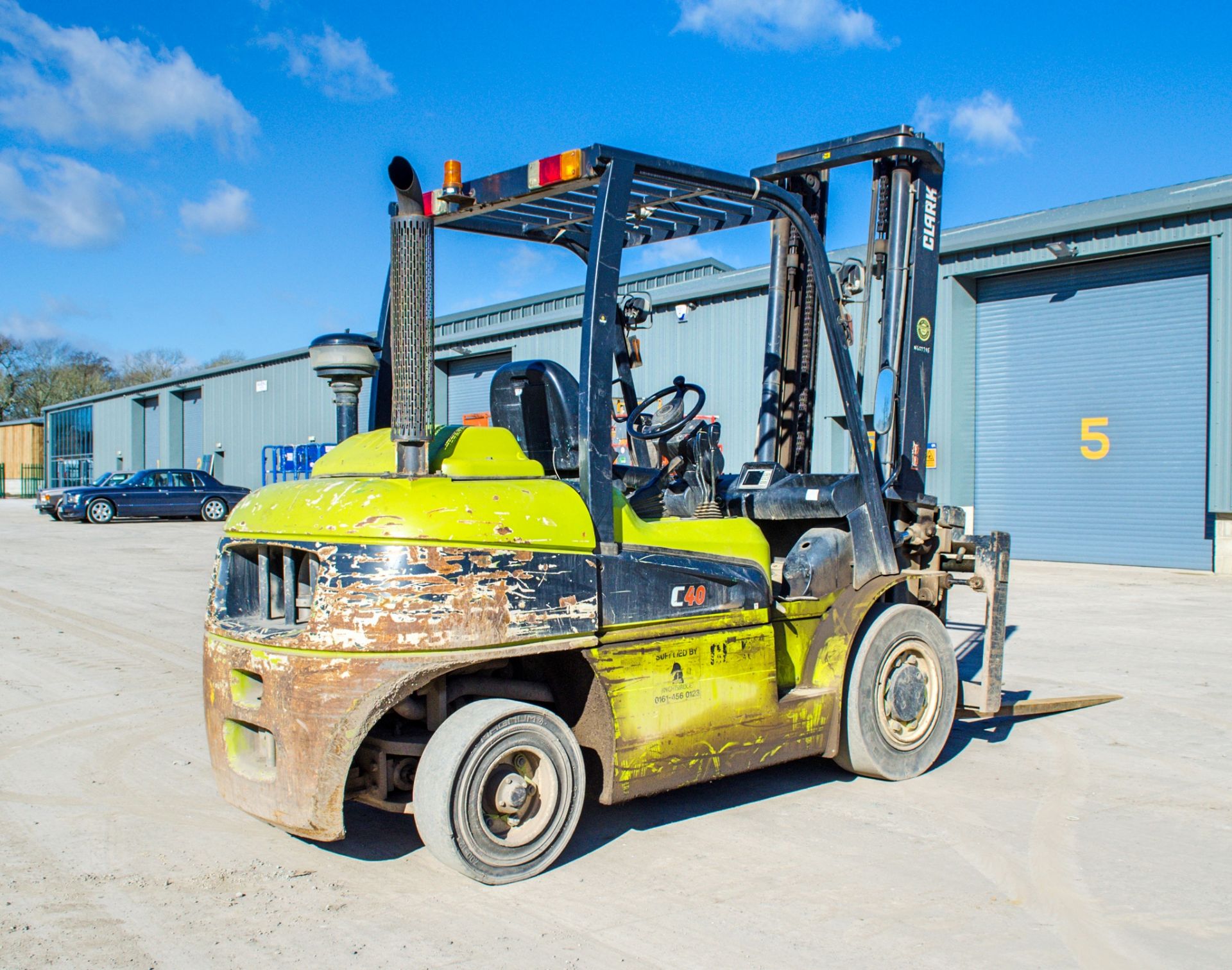 Clark C40D 4 tonne diesel fork lift truck Year: 2014 S/N: 0082-9913 Recorded Hours: 5072 N627785 - Image 4 of 20