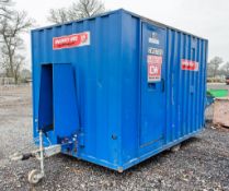 Boss Cabins 12 ft x 8 ft mobile welfare site unit Comprising of: Canteen area, toilet & generator