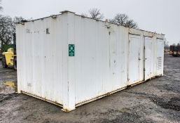 24 ft x 9 ft steel anti vandal steel welfare site unit Comprising of: Canteen area, toilet &