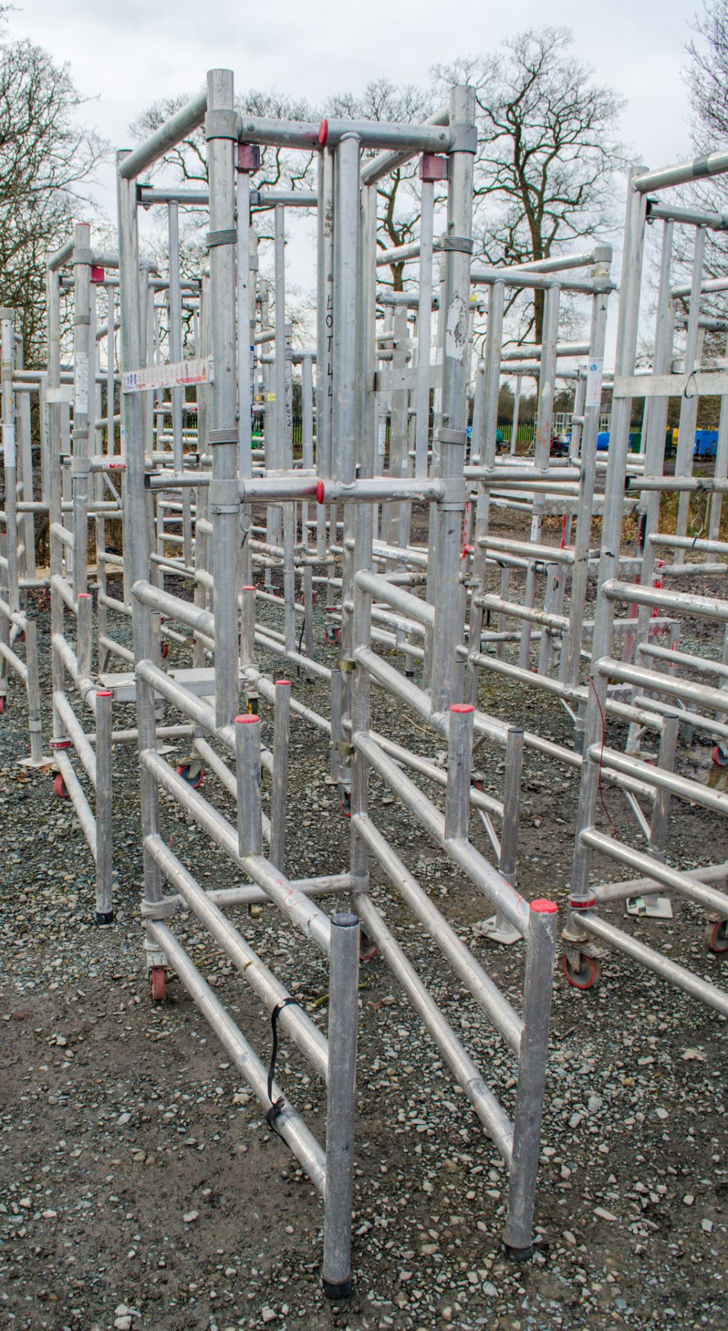 Aluminium scaffold tower as photographed