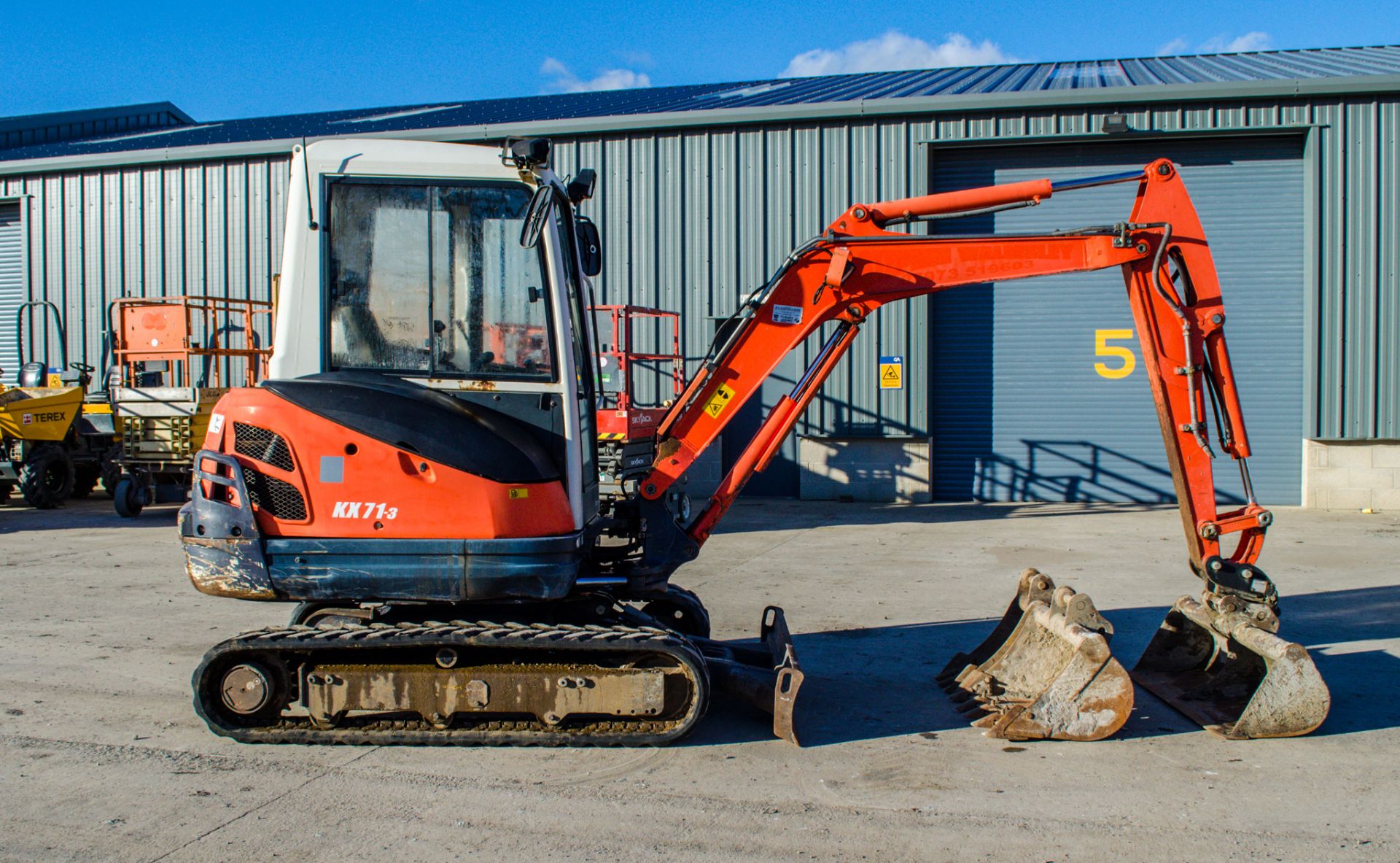 Kubota KX71-3 2.8 tonne rubber tracked mini excavator Year: 2009  S/N: 76808 Recorded Hours: 3516 - Image 8 of 23