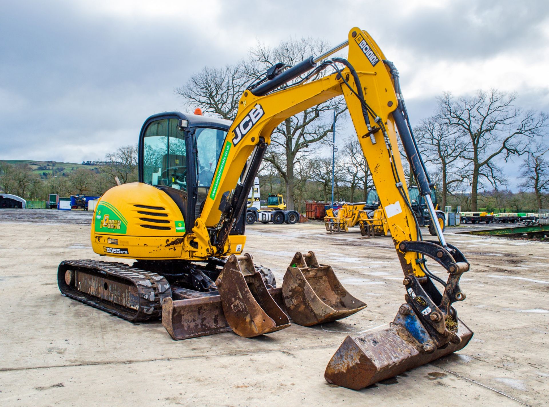 JCB 8055 RTS 5.5 tonne rubber tracked midi excavator Year: 2014  S/N: 2426041 Recorded Hours: 2629 - Image 2 of 25