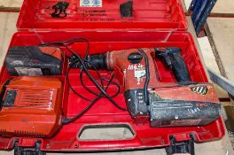 Hilti TE6 36v cordless SDS rotary hammer drill c/w 2 batteries, charger and carry case A703428