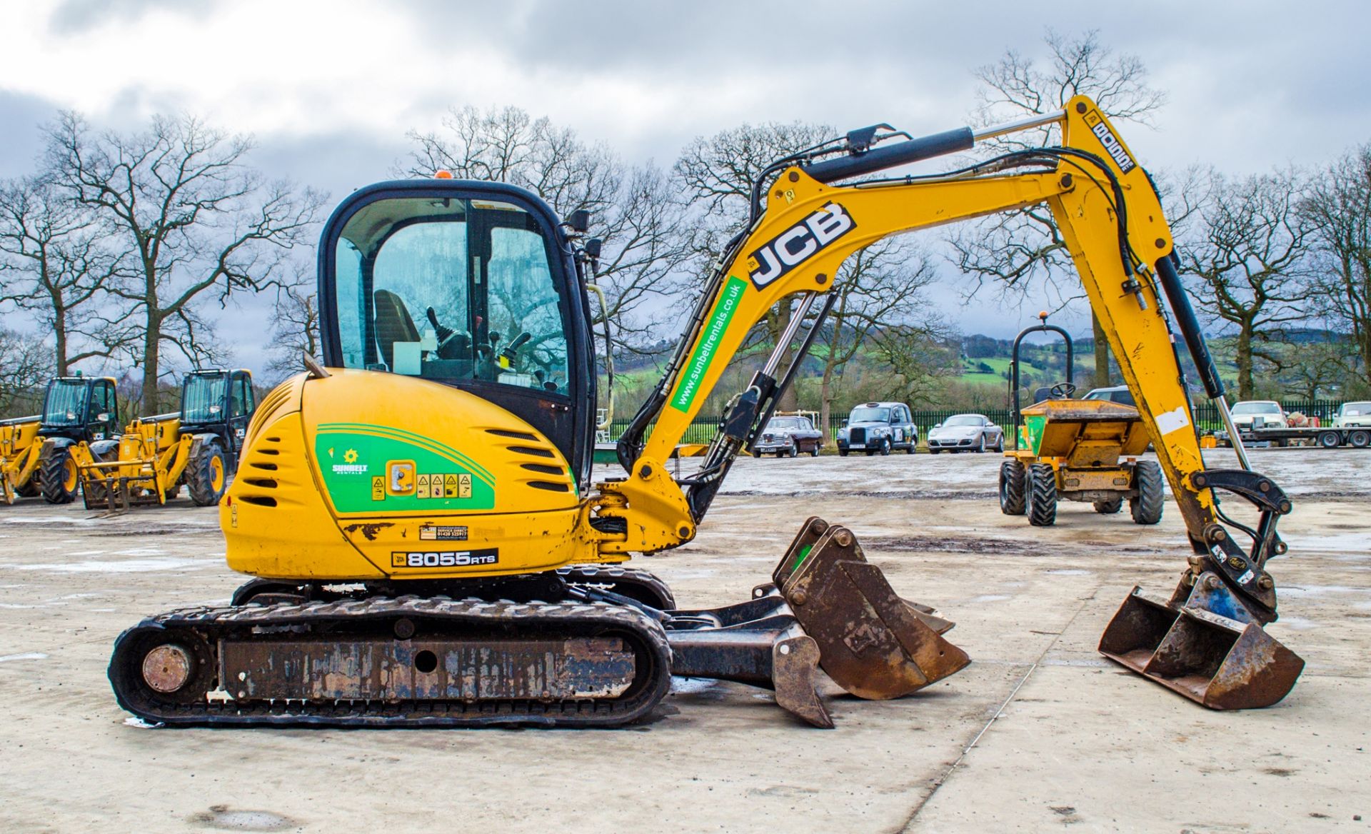 JCB 8055 RTS 5.5 tonne rubber tracked midi excavator Year: 2014  S/N: 2426041 Recorded Hours: 2629 - Image 7 of 25