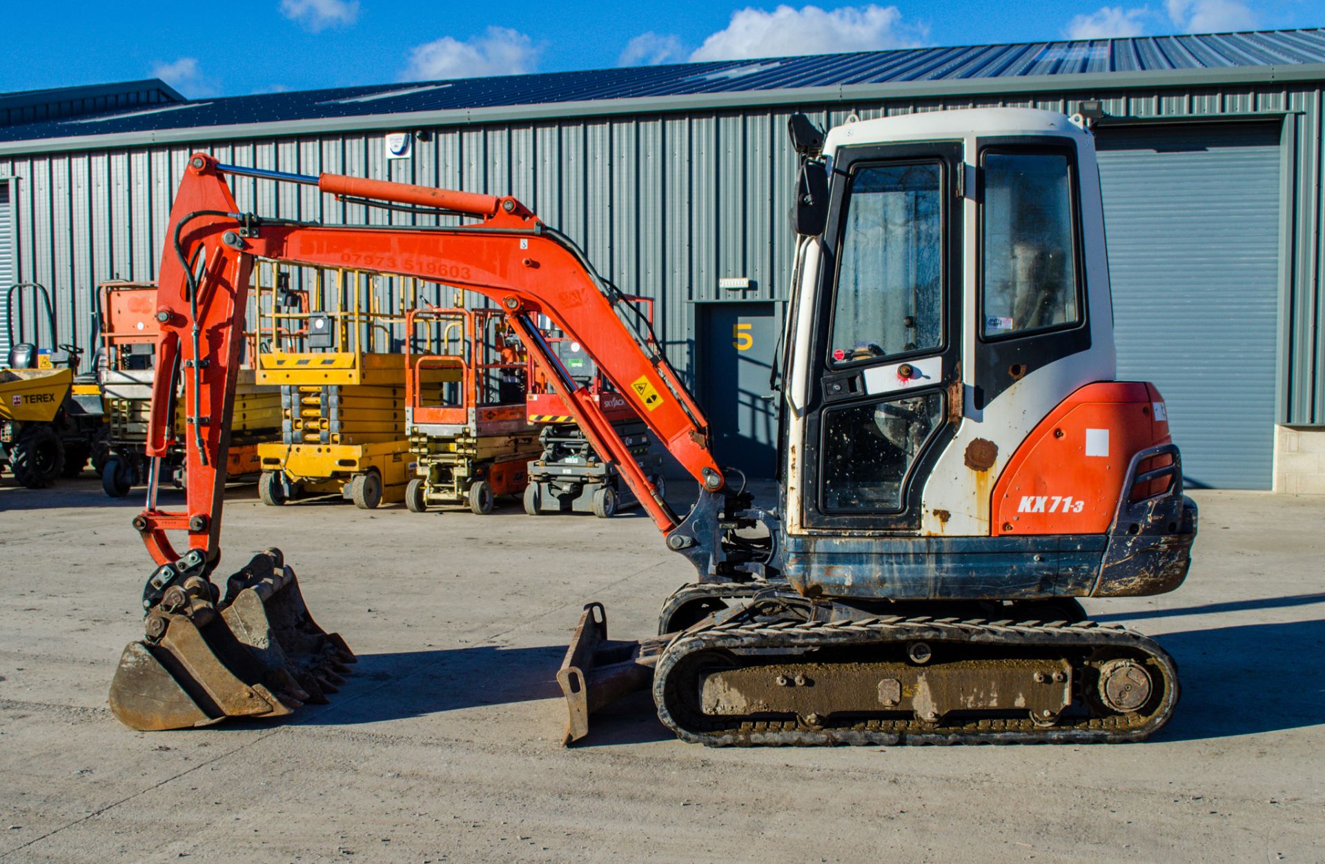 Kubota KX71-3 2.8 tonne rubber tracked mini excavator Year: 2009  S/N: 76808 Recorded Hours: 3516 - Image 7 of 23