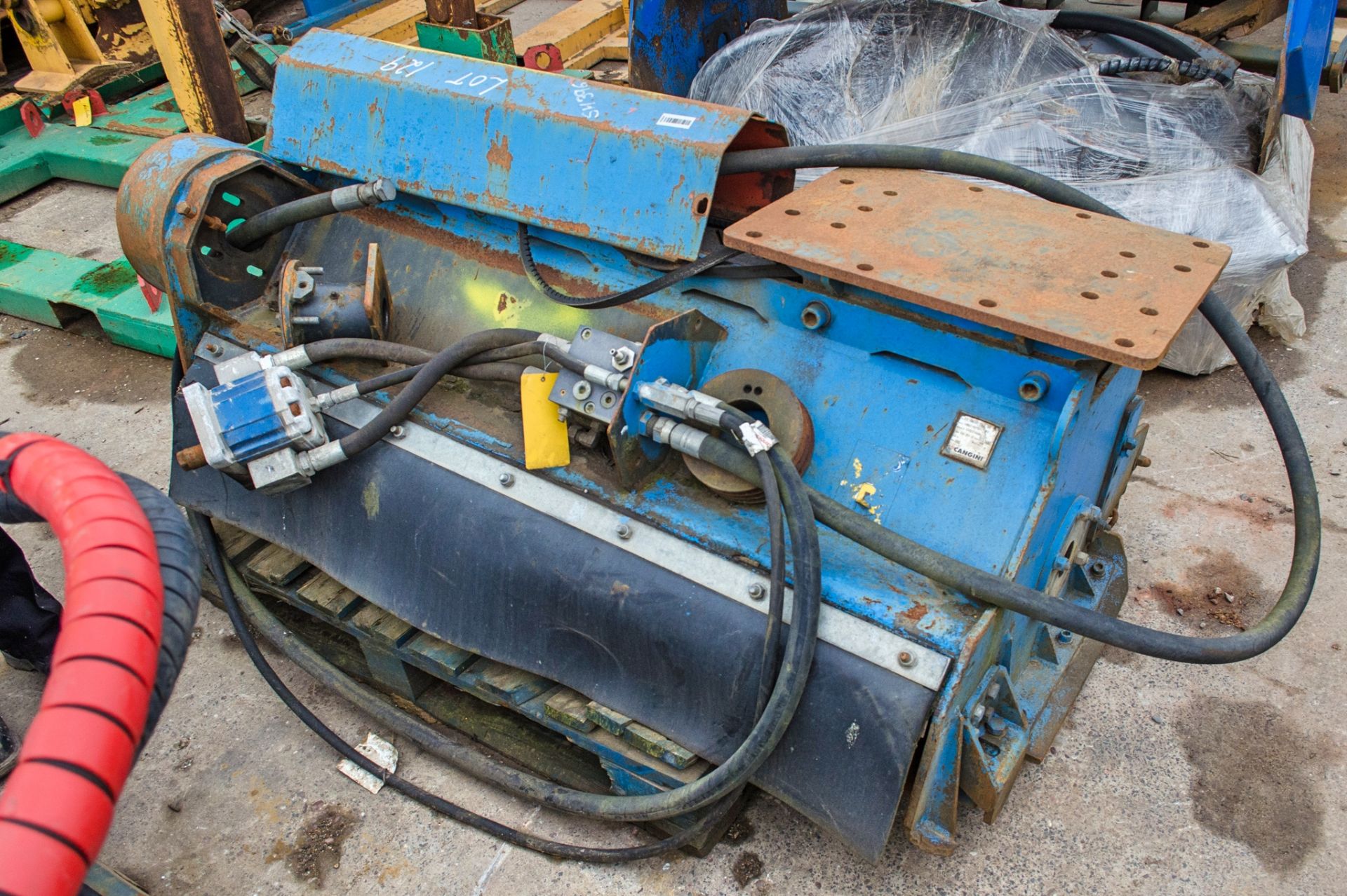 Cangini hydraulic mulching head for 8-15 tonne excavator ** Parts missing ** SH396 - Image 2 of 2