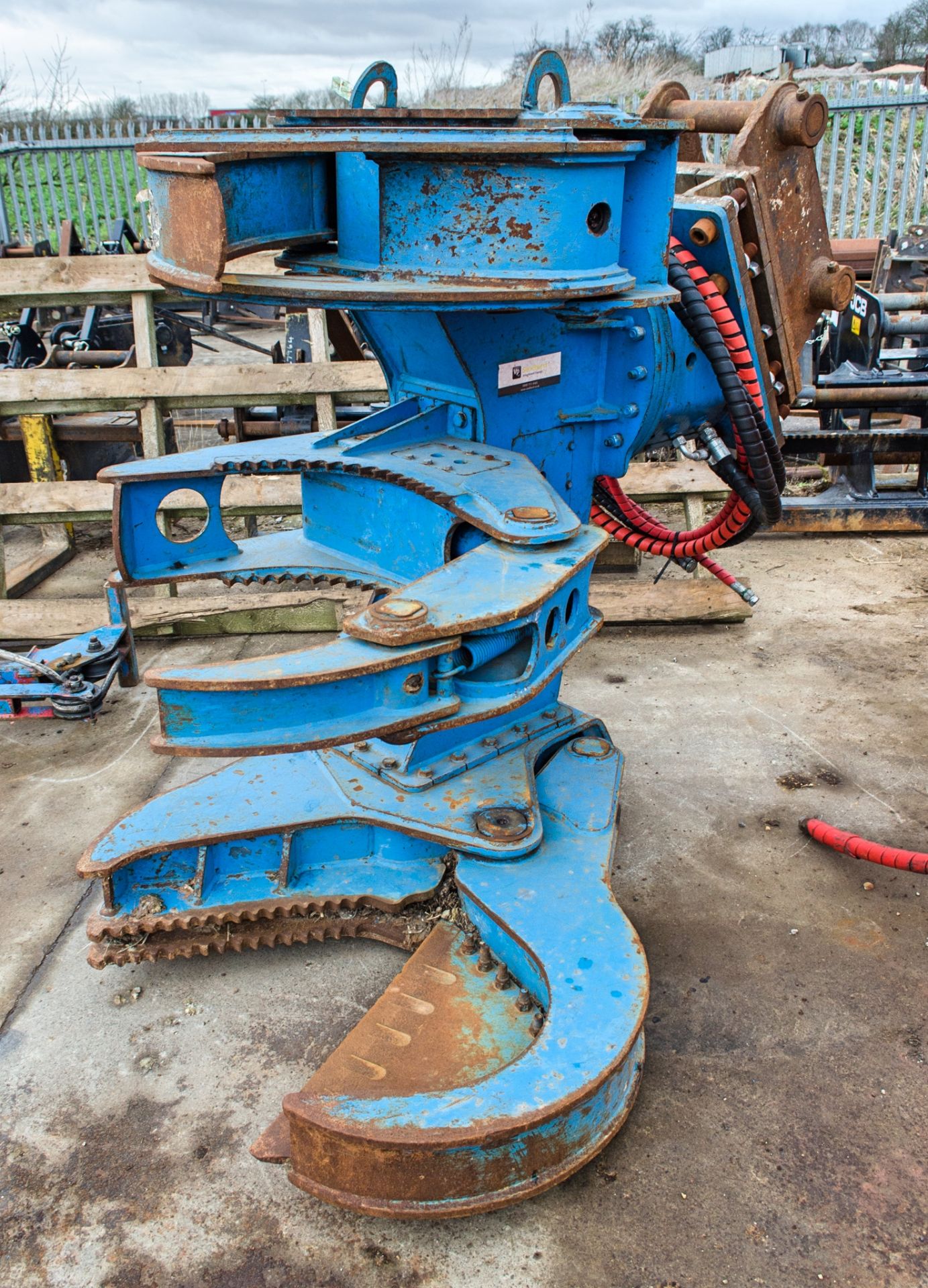 Sandhurst PH350 hydraulic tree shear for 13-30 tonne excavator c/w headstock Pin diameter: 65mm