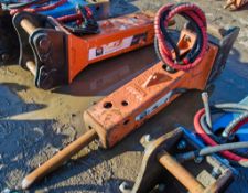 Epiroc hydraulic breaker to suit 8 tonne excavator c/w headstock Pin diameter: 55mm Pin centres: