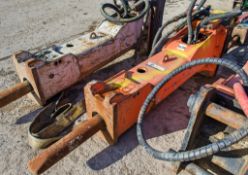 Construction Tools RX14L hydraulic breaker to suit 13-18 tonne excavator c/w headstock Pin diameter: