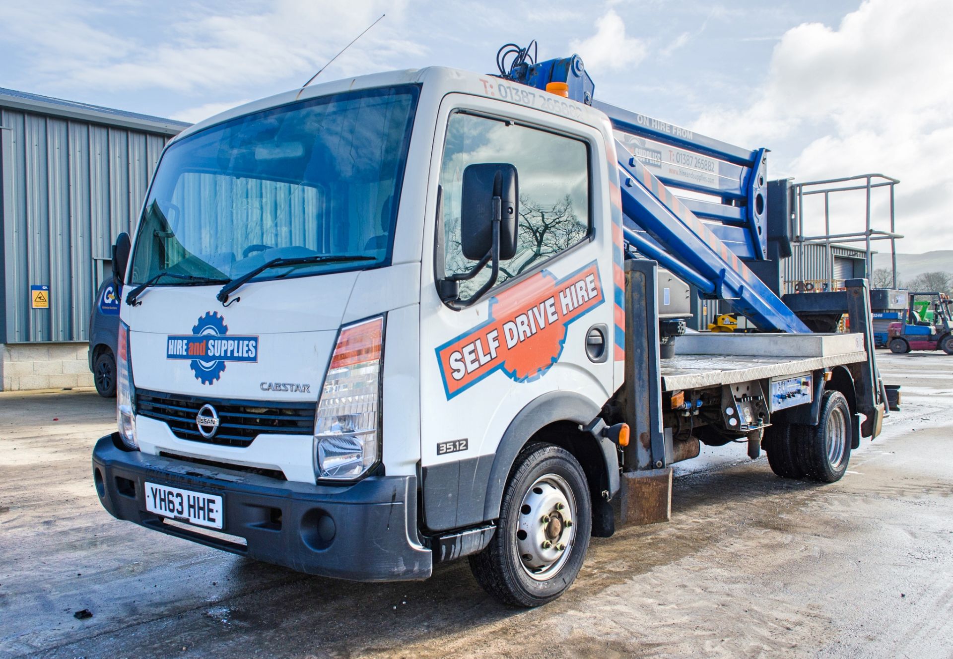 Nissan Cabstar 35.14 S/C LWB cherry picker MEWP Registration Number: YH63 HHE Date of