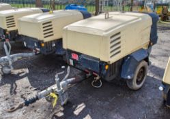 Doosan 7/41 diesel driven fast tow mobile air compressor Year: 2011 S/N: 430875 Recorded Hours: 2864