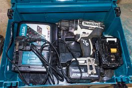Makita DHP482 18v cordless drill c/w 2 batteries, charger and carry case 19650