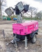 Tower Light EVE9 diesel driven fast tow mobile lighting tower Year: 2014 Recorded hours: 8291