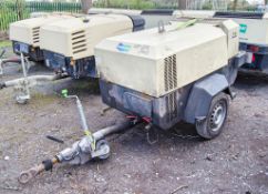 Doosan 7/41 diesel driven fast tow mobile air compressor Year: 2015 S/N: 433720 Recorded hours: 1650