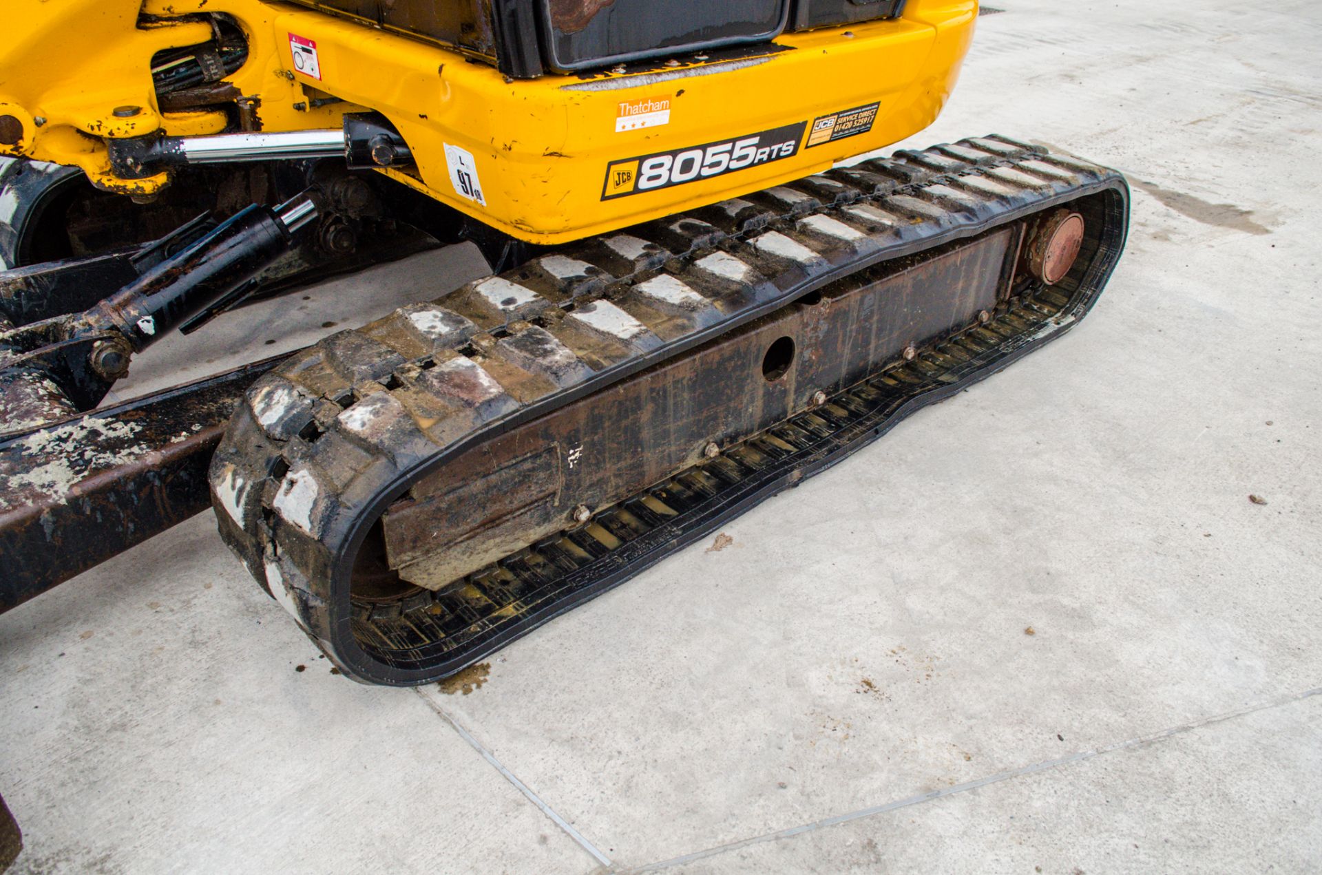 JCB 8055 RTS 5.5 tonne rubber tracked midi excavator Year: 2015 S/N: Z426175 Recorded Hours: 2881 - Image 9 of 23