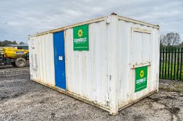 21 ft x 9 ft steel anti-vandal welfare site unit Comprising of: canteen area, drying room,
