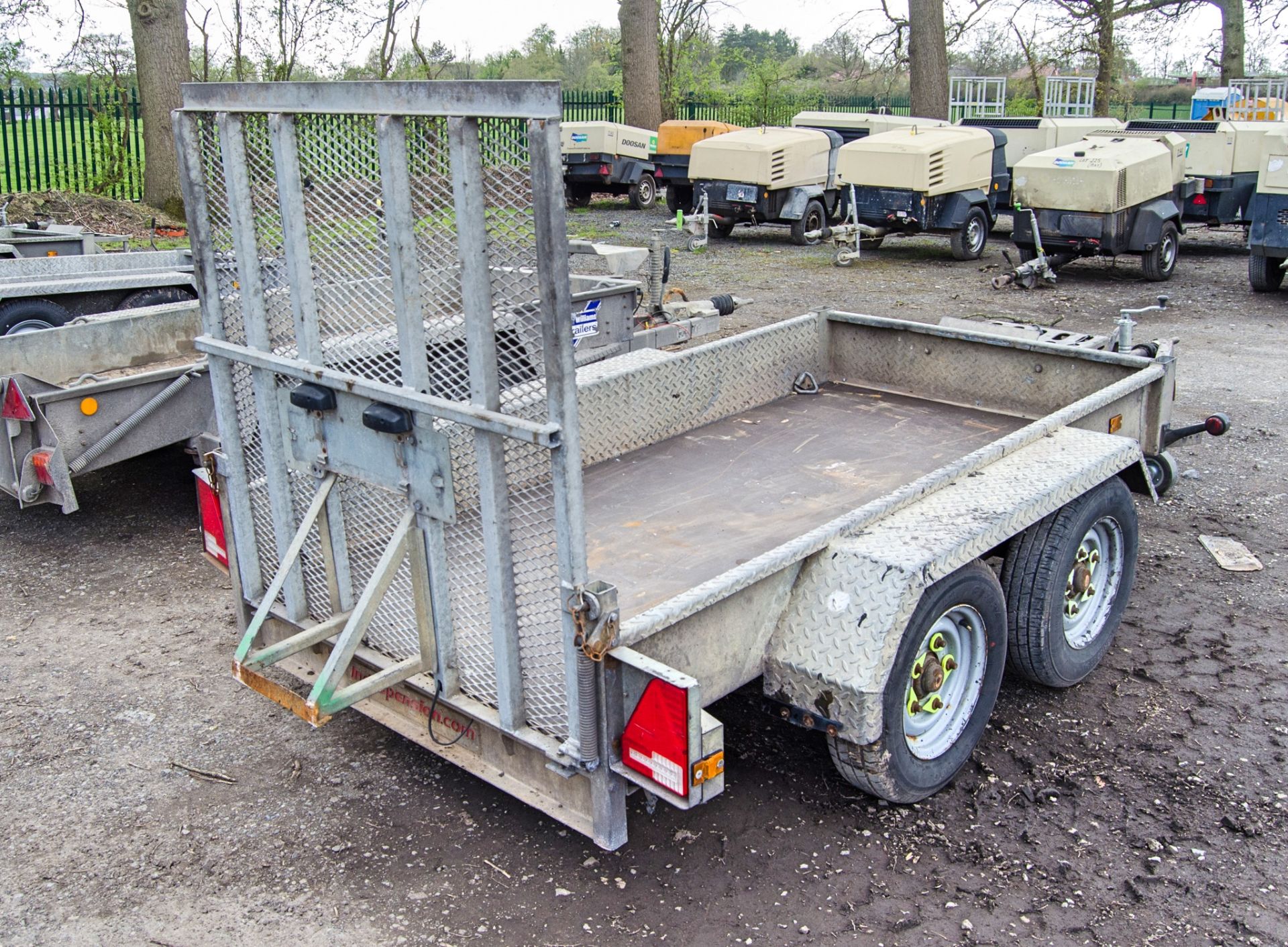 Indespension 8ft x 4ft tandem axle plant trailer A825013 - Image 2 of 4