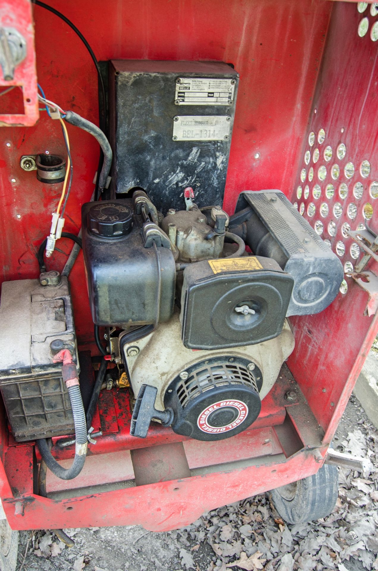 Belle diesel driven site mixer ** No drum ** - Image 3 of 3