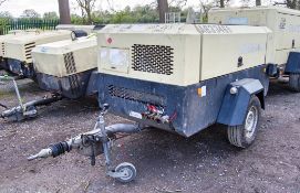 Doosan 7/72 diesel driven fast tow mobile air compressor Year: 2014 S/N: 542096 Recorded hours: 2581