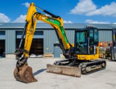 JCB 85Z-1 8.5 tonne rubber tracked midi excavator Year: 2017 S/N: 2501036 Recorded Hours: 3437