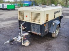 Doosan 7/73 10/53 diesel driven fast tow mobile air compressor Year: 2017 S/N: 543772 Recorded